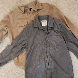 Bundle of Two Fall Cozy Mens Flannels